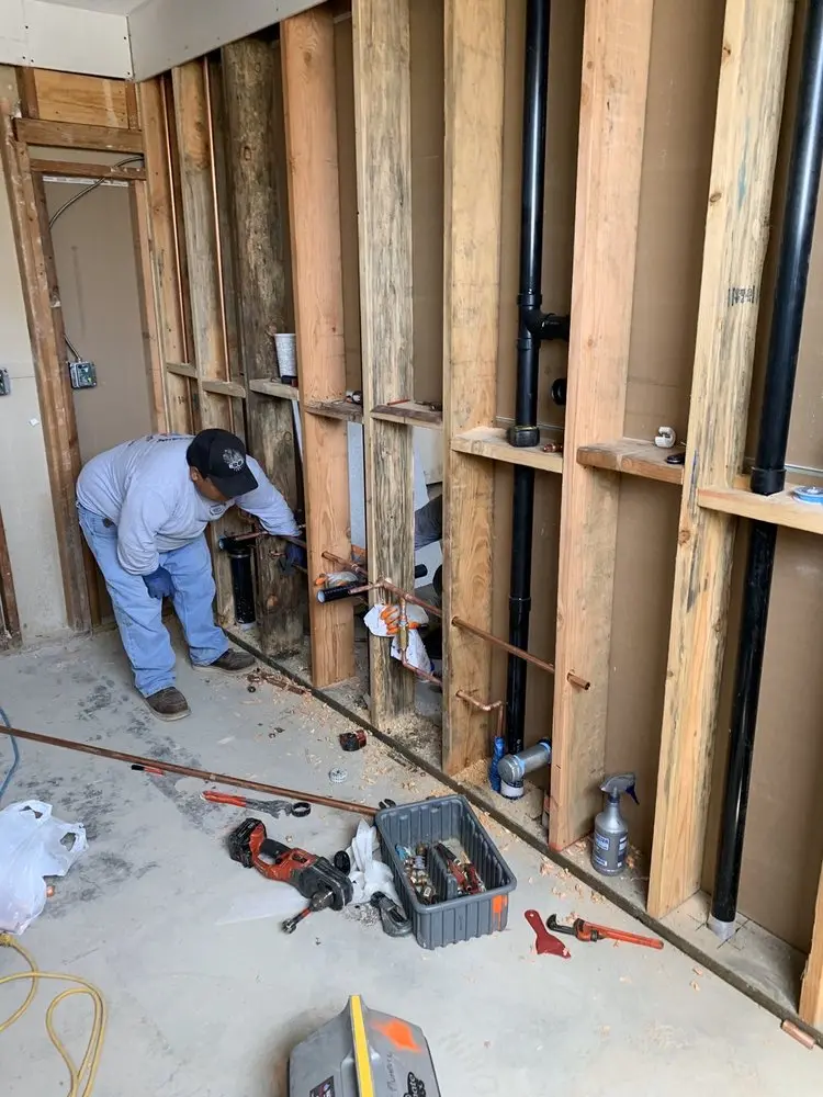 Commercial rough-in plumbing for Gas Line Repair in Mountain View Estates